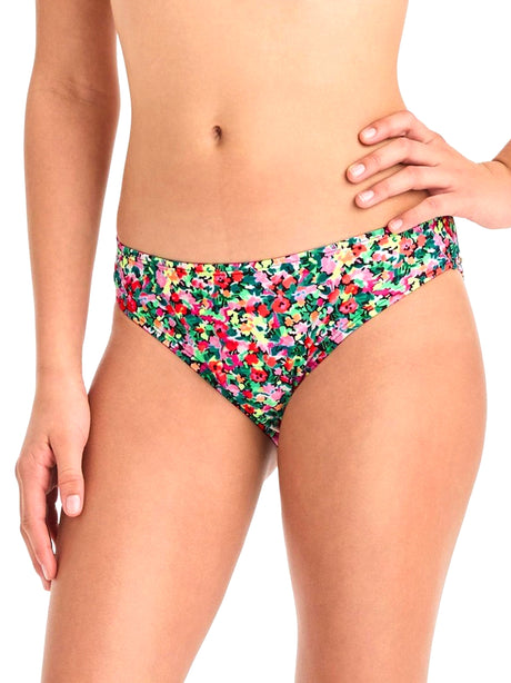 Image for Kids Girl Floral Printed Ribbed Bikini Bottom,Multi