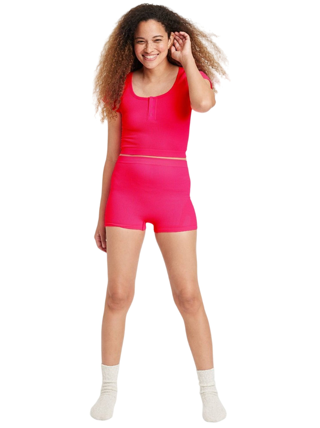 Image for Women's Ribbed Short,Pink