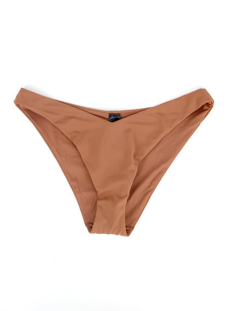 Image for Women's Plain Solid Bikini Bottom,Brown