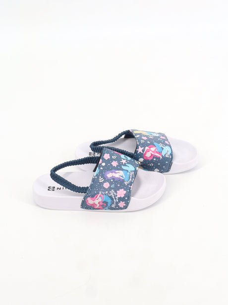 Image for Kids Girl's Graphic Printed Slippers,Navy