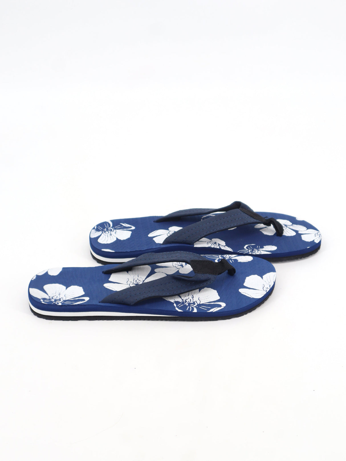 Image for Men's Floral Printed Slippers,Blue