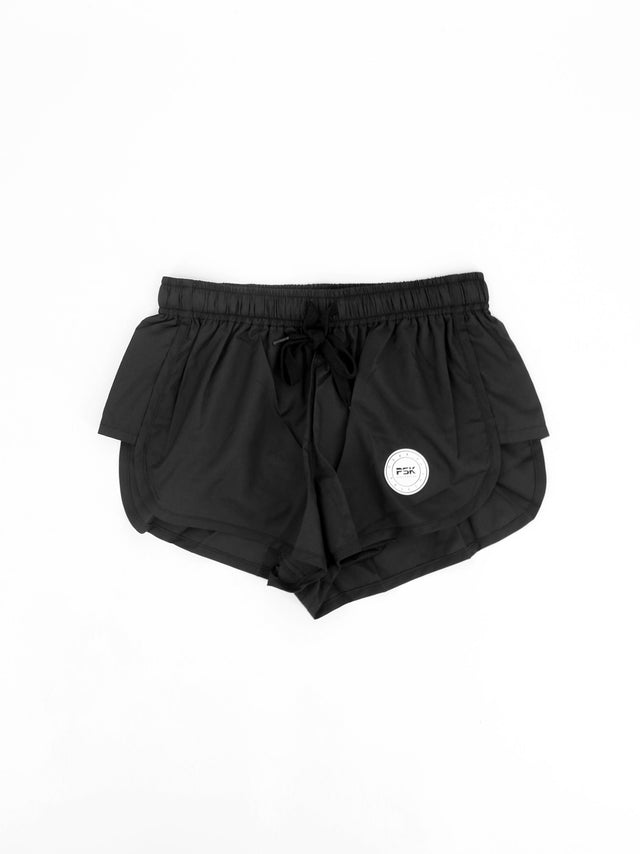 Image for Women's Brand Logo Printed Sport Short,Black