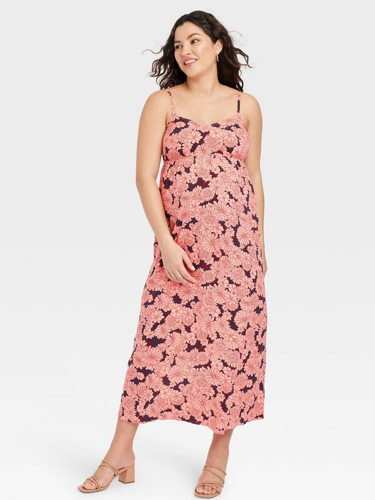 Image for Women's Floral Printed Dress,Pink