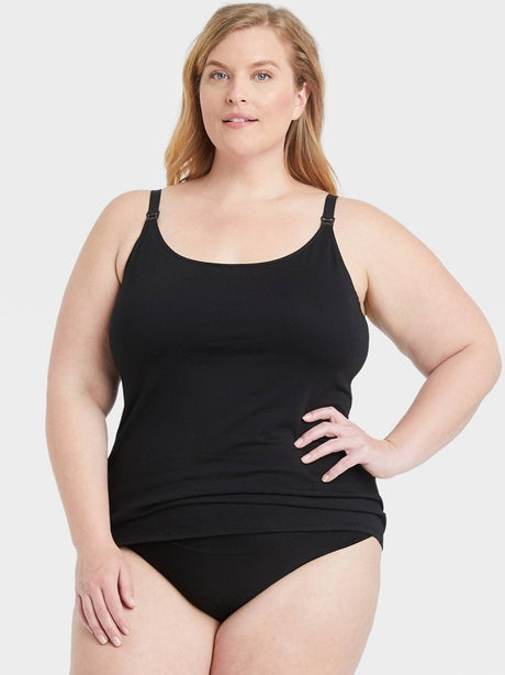 Image for Women's Plain Solid Camisole,Black