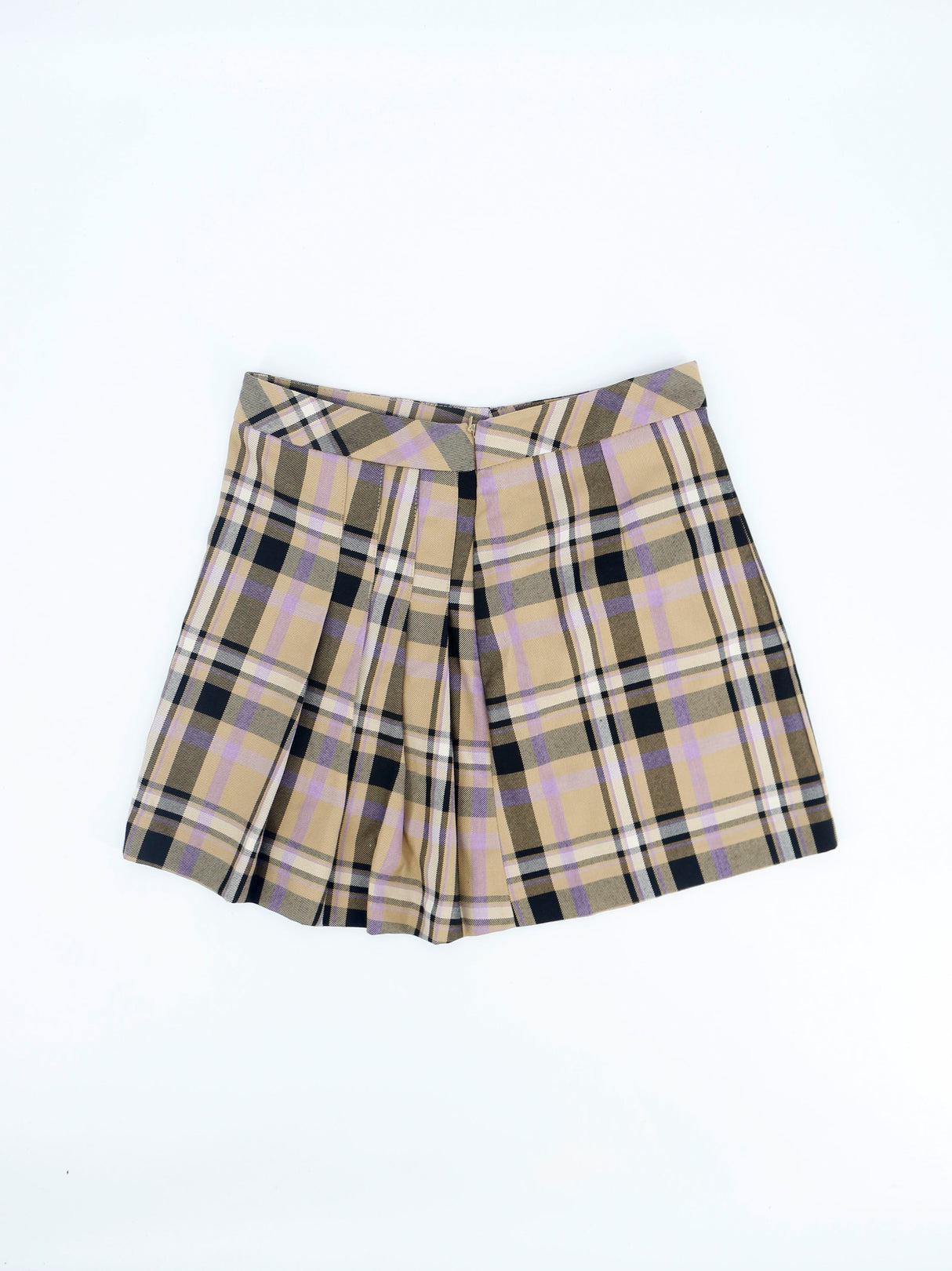 Image for Women's Plaid Skirt,Beige