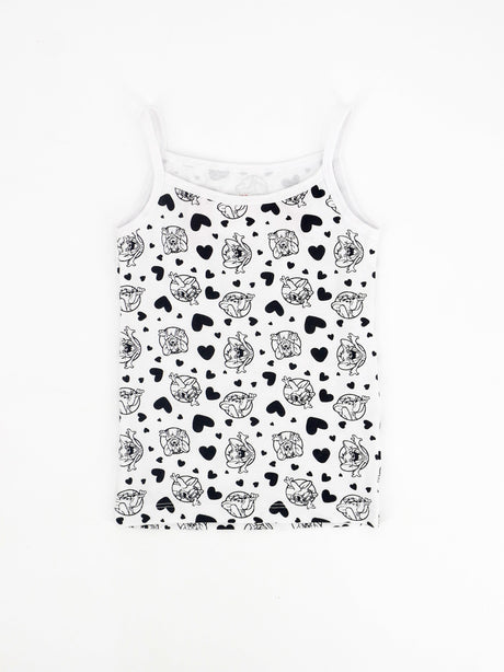 Image for Kids Girl Graphic Printed Top,White