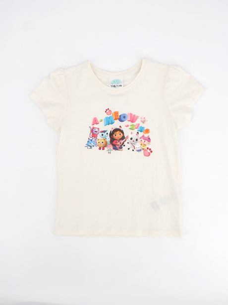 Image for Kids Girl Graphic Printed Top,Light Beige