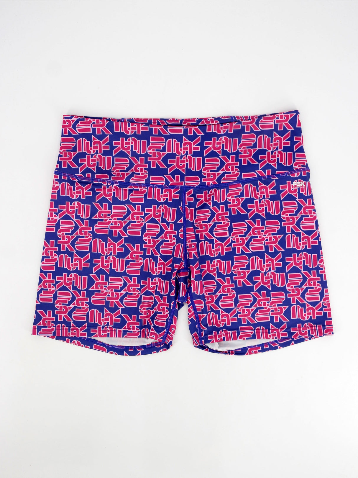 Image for Women's Brand Logo Printed Sports Short,Blue/Pink