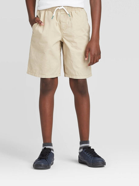 Image for Kids Boy's Plain Solid Chino Short,Beige