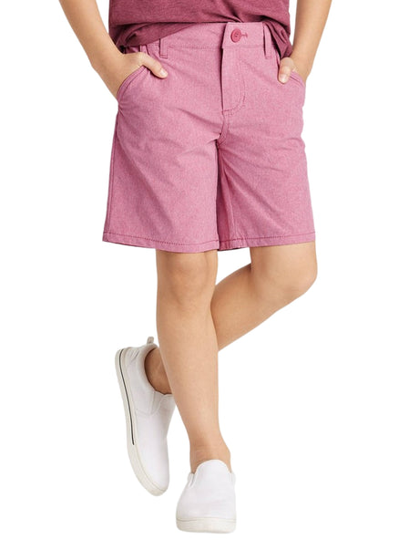 Image for Kids Boy's Plaid Solid Short,Pink