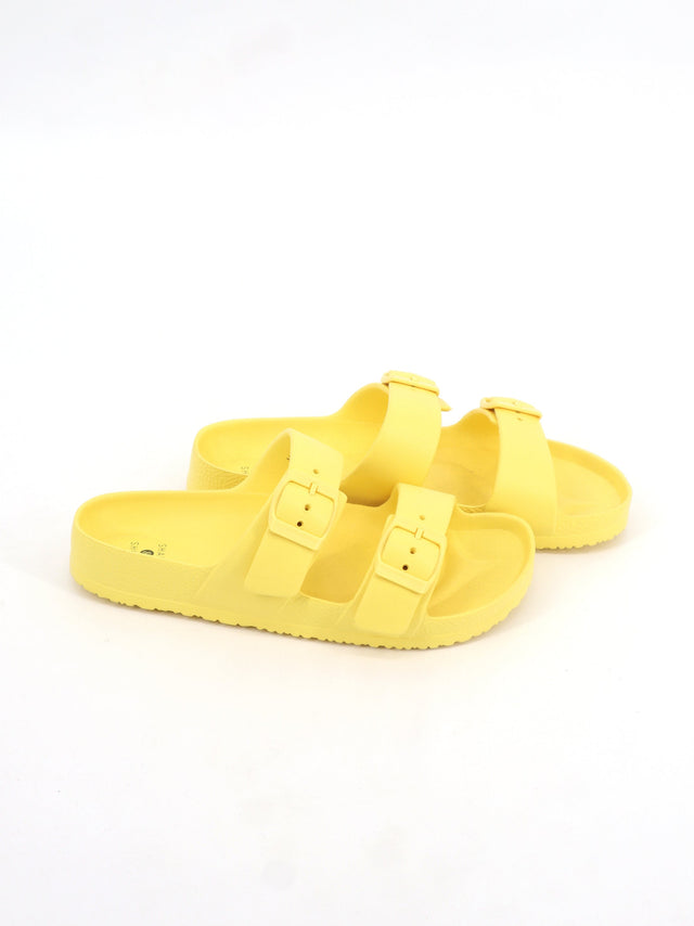 Image for Women's Adjustable Buckle Sandals,Yellow