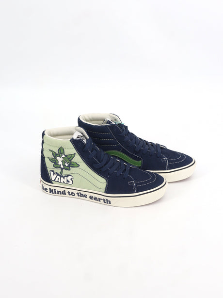 Image for Men's Graphic Printed High Top Sneakers,Navy