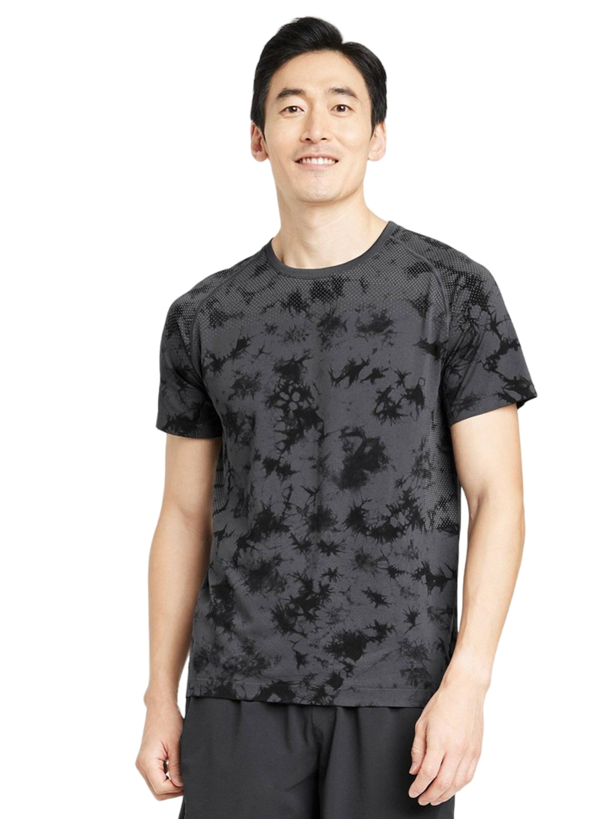 Image for Men's Printed Sport Top,Dark Grey