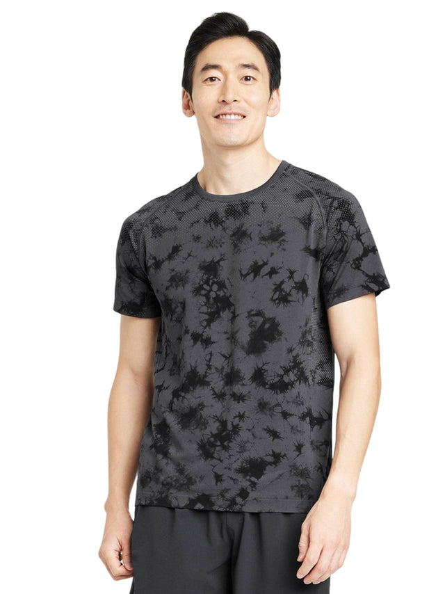 Image for Men's Printed Sport Top,Dark Grey