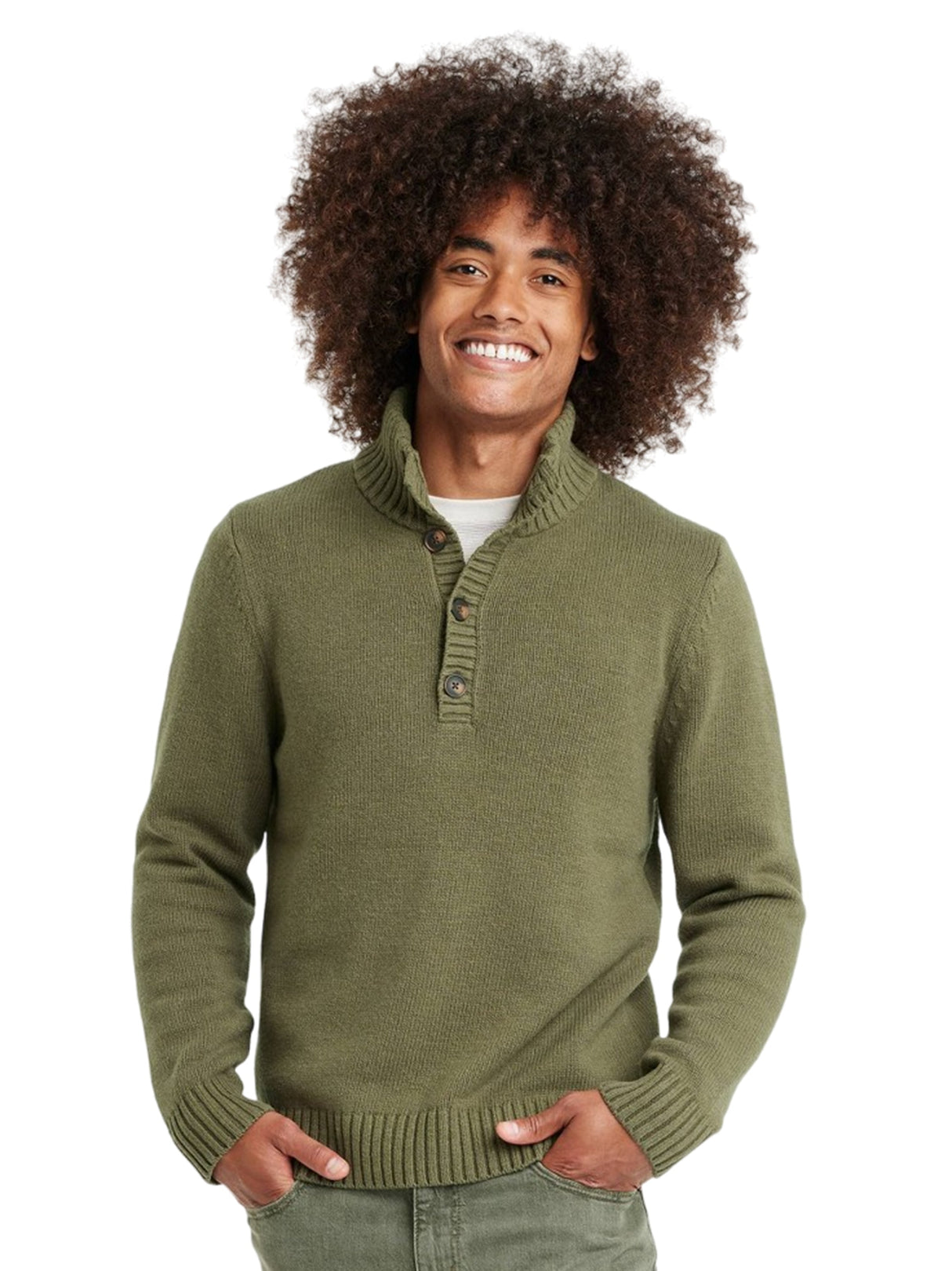 Image for Men's Pullover Sweater,Green