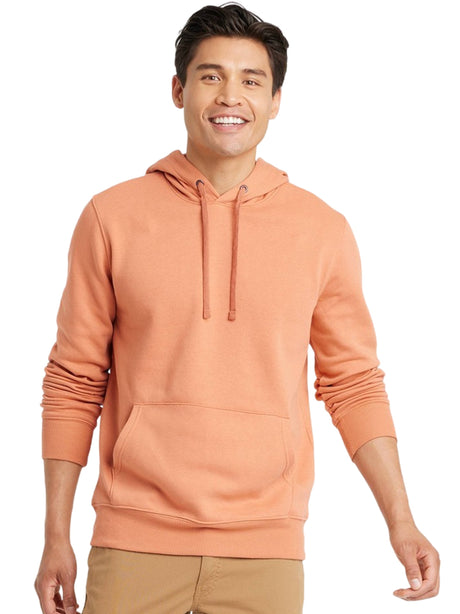 Image for Men's Plain Solid Hoodie,Orange