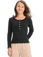 Image for Kids Girl's Ribbed Top,Black