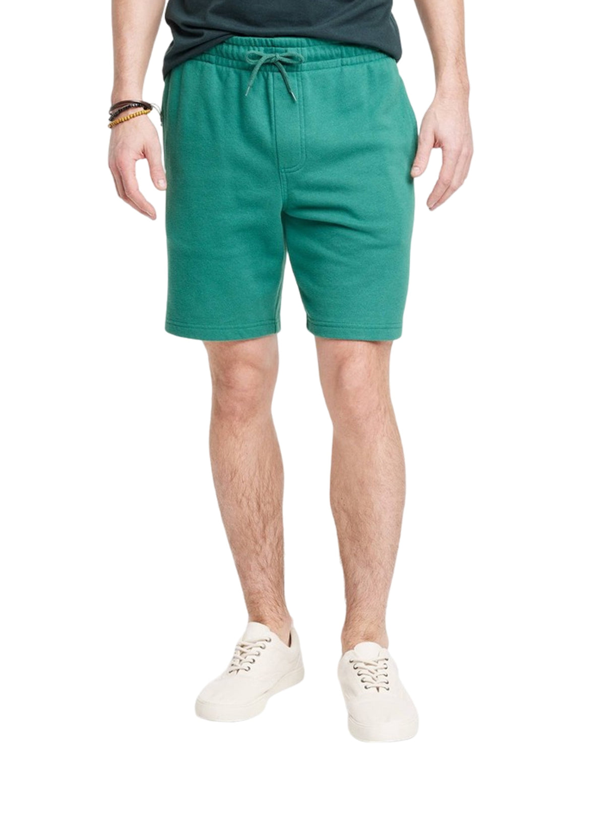 Image for Men's Plain Solid Short,Dark Green