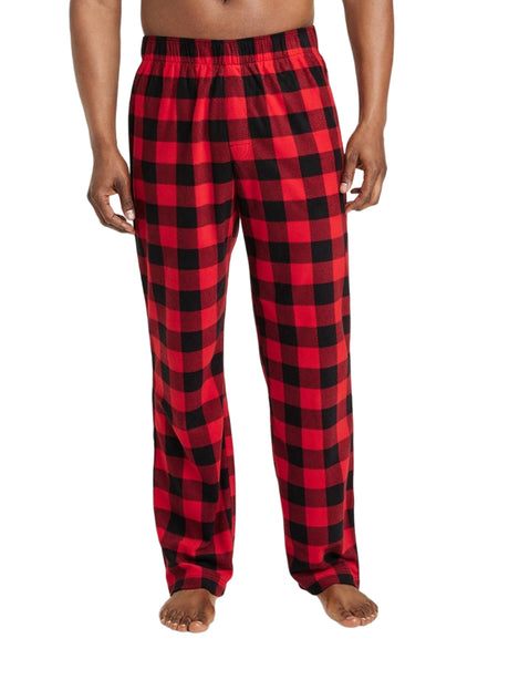 Image for Men's Plaid Sleepwear Pant,Red/Black