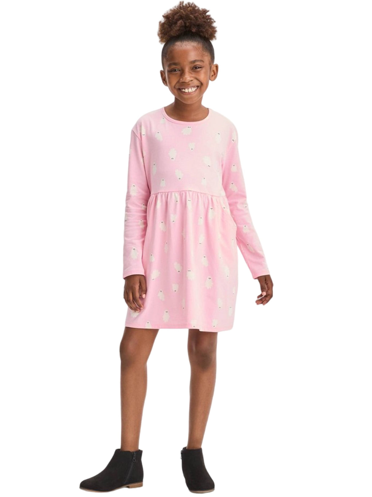 Image for Kids Girl's Graphic Printed Dress,Pink