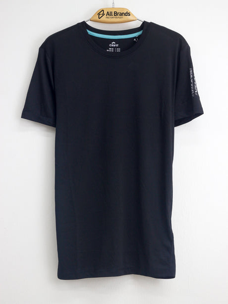 Image for Men's Plain Solid Sport T-Shirt,Black