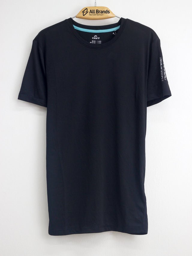 Image for Men's Plain Solid Sport T-Shirt,Black