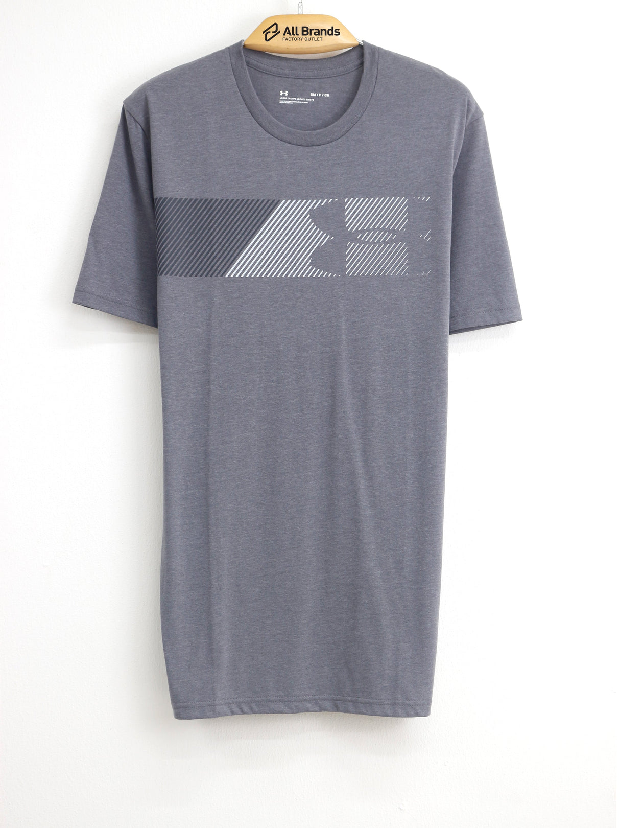 Image for Men's Brand Logo Printed T-Shirt,Grey