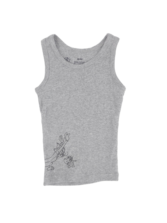 Image for Kids Boy's Graphic Printed Tank Top,Light Grey