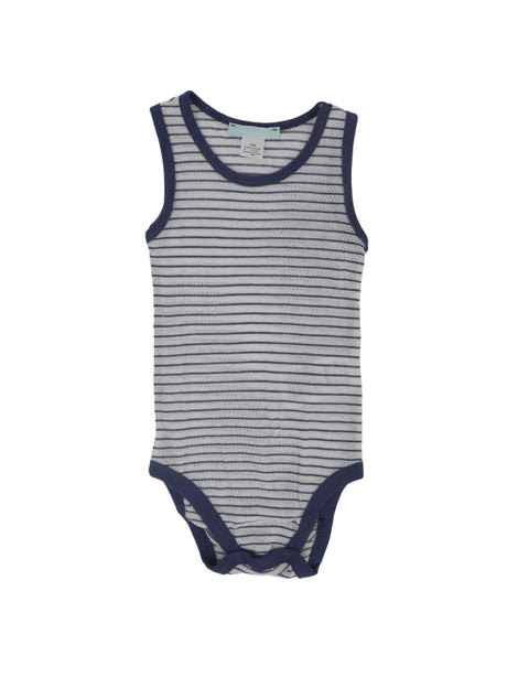 Image for Kids Boy's Striped Bodysuit,White/Blue