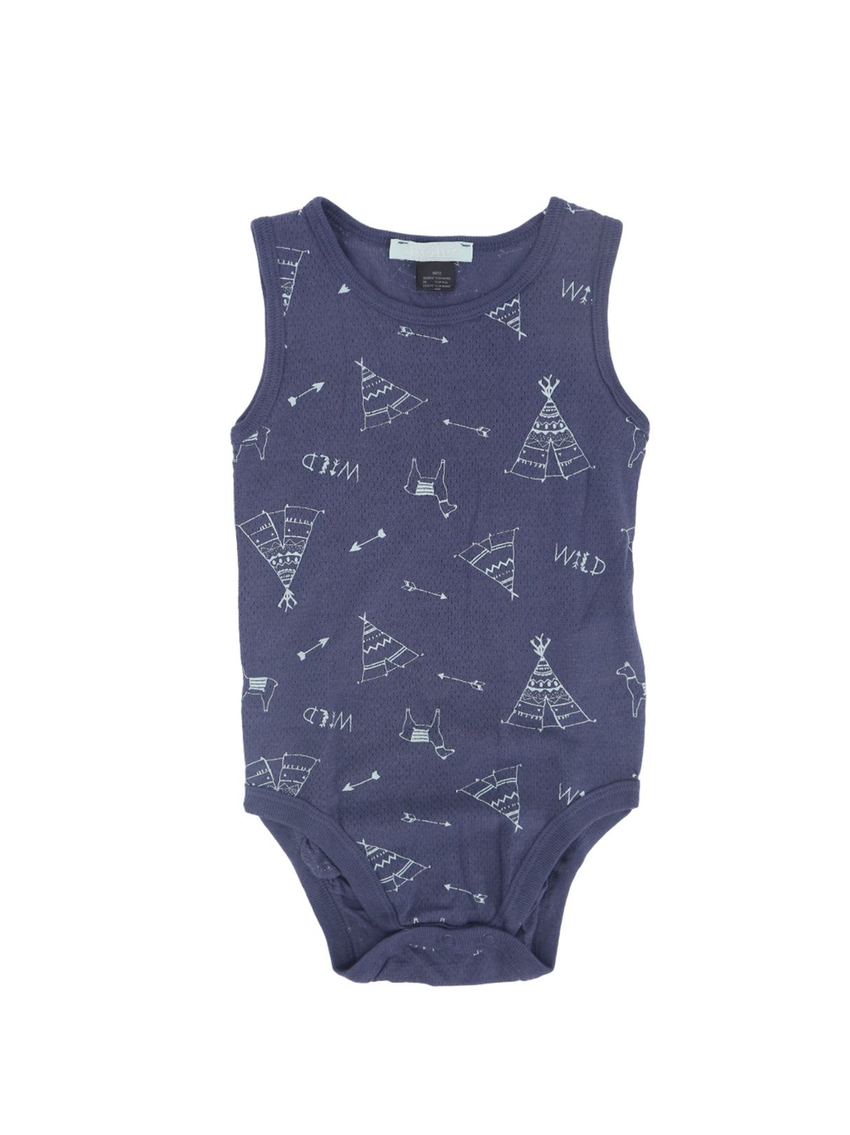 Image for Kids Boy's Graphic Printed Bodysuit,Dark Blue