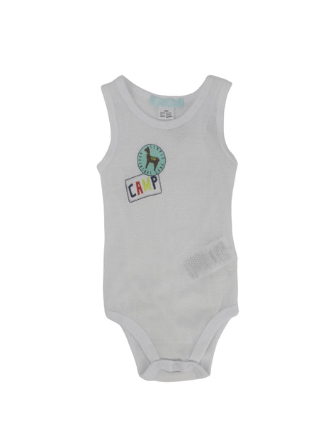 Image for Kids Boy's Graphic Printed Bodysuit,White