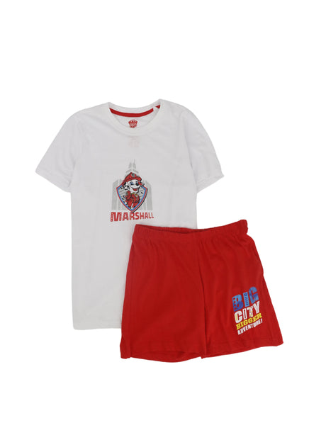 Image for Kids Boy's Graphic Printed Top & Bottom Set,White/Red