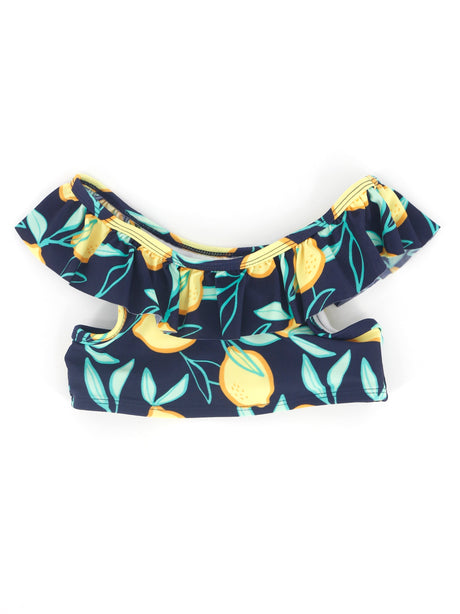 Image for Kids Girl's Printed Bikini Top,Navy