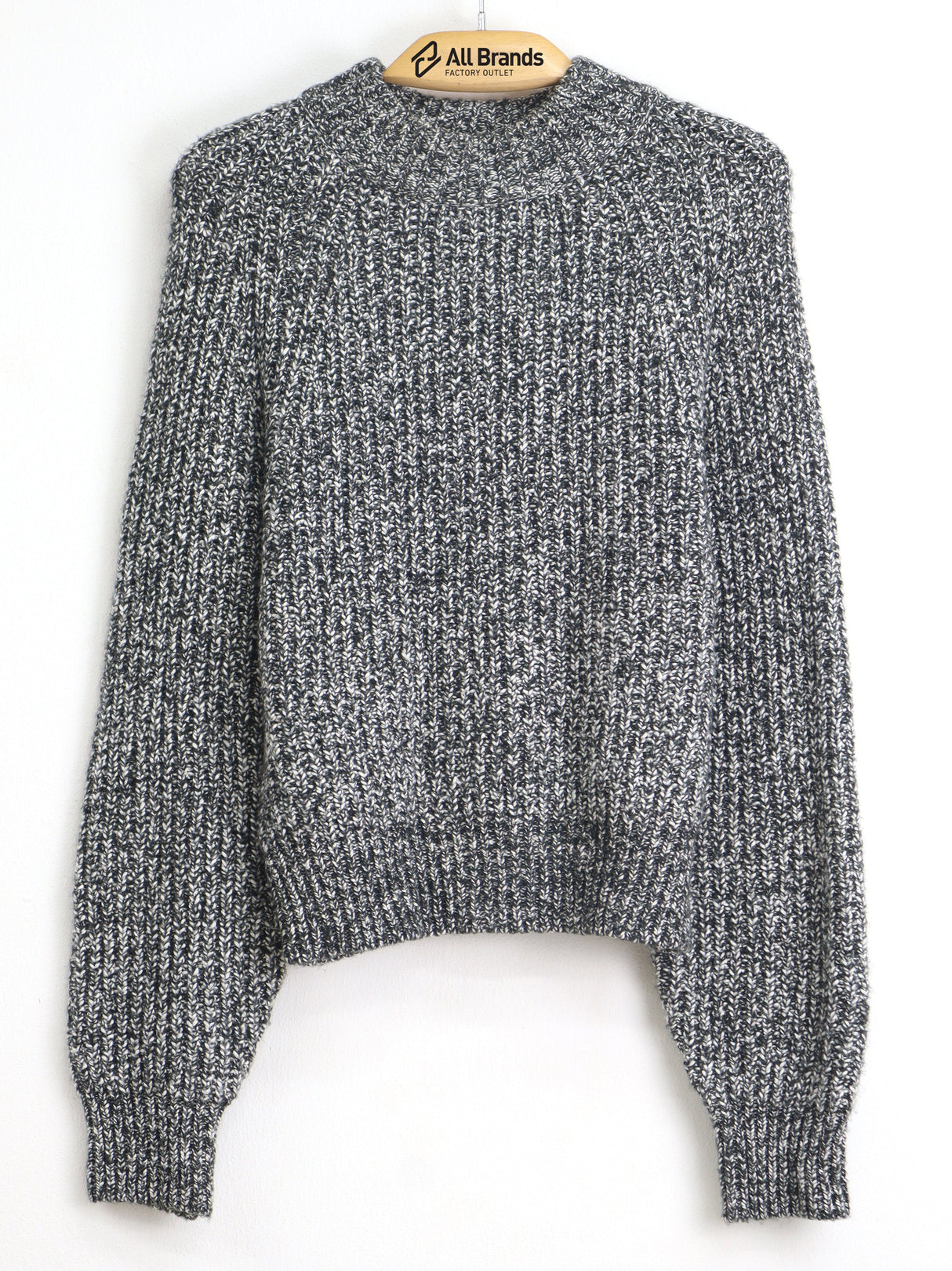 Image for Women's Textured Sweater,Black /White