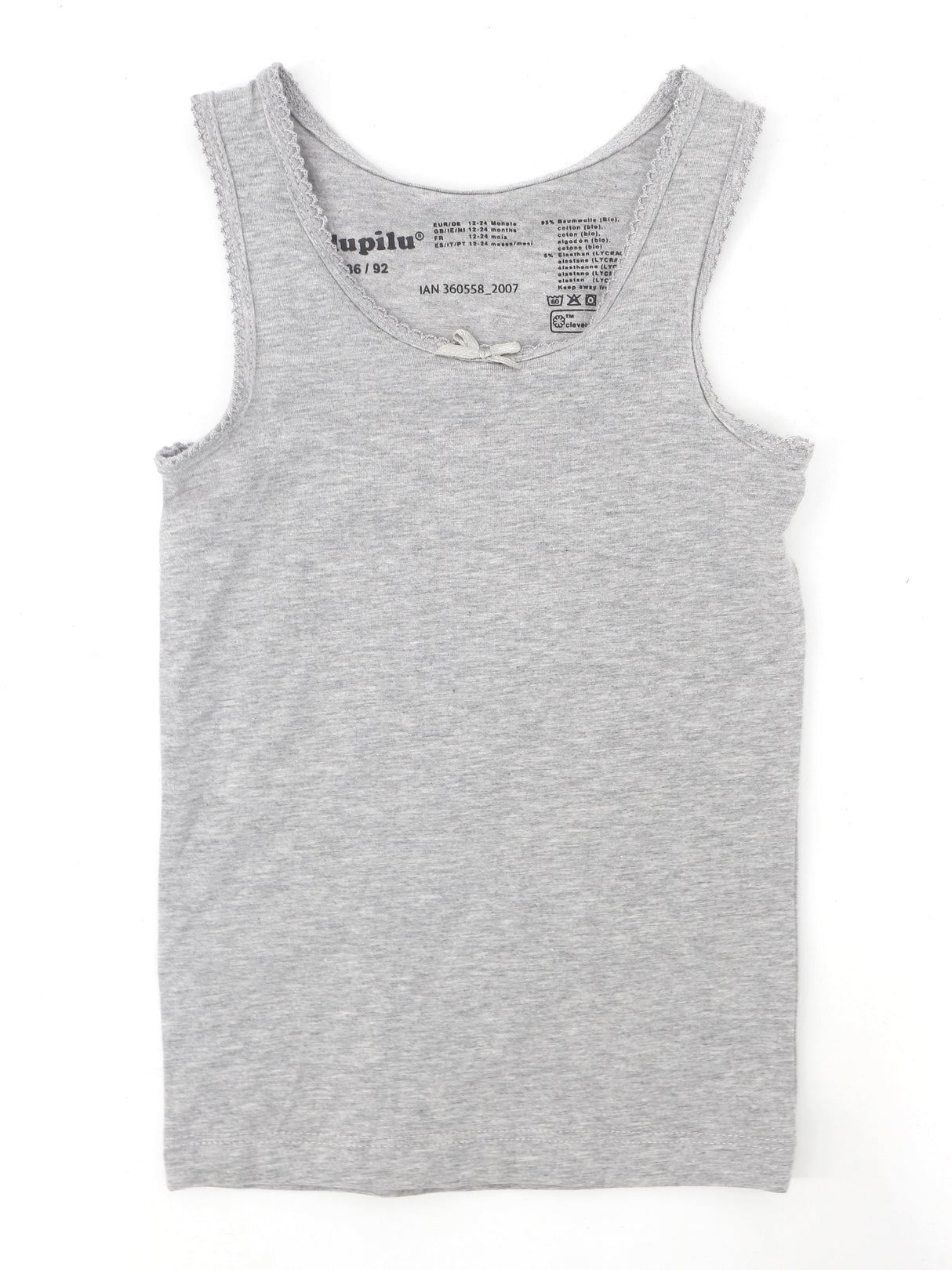 Image for Kids Girl's Plain Solid Sleepwear Top,Light Grey