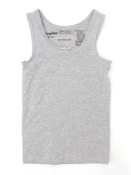 Image for Kids Girl's Plain Solid Sleepwear Top,Light Grey