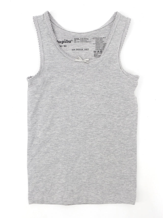 Image for Kids Girl's Plain Solid Sleepwear Top,Light Grey