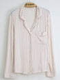 Image for Women's Striped Sleepwear Top,Light Pink