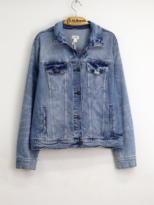 Image for Women's Washed Denim Jacket,Light Blue