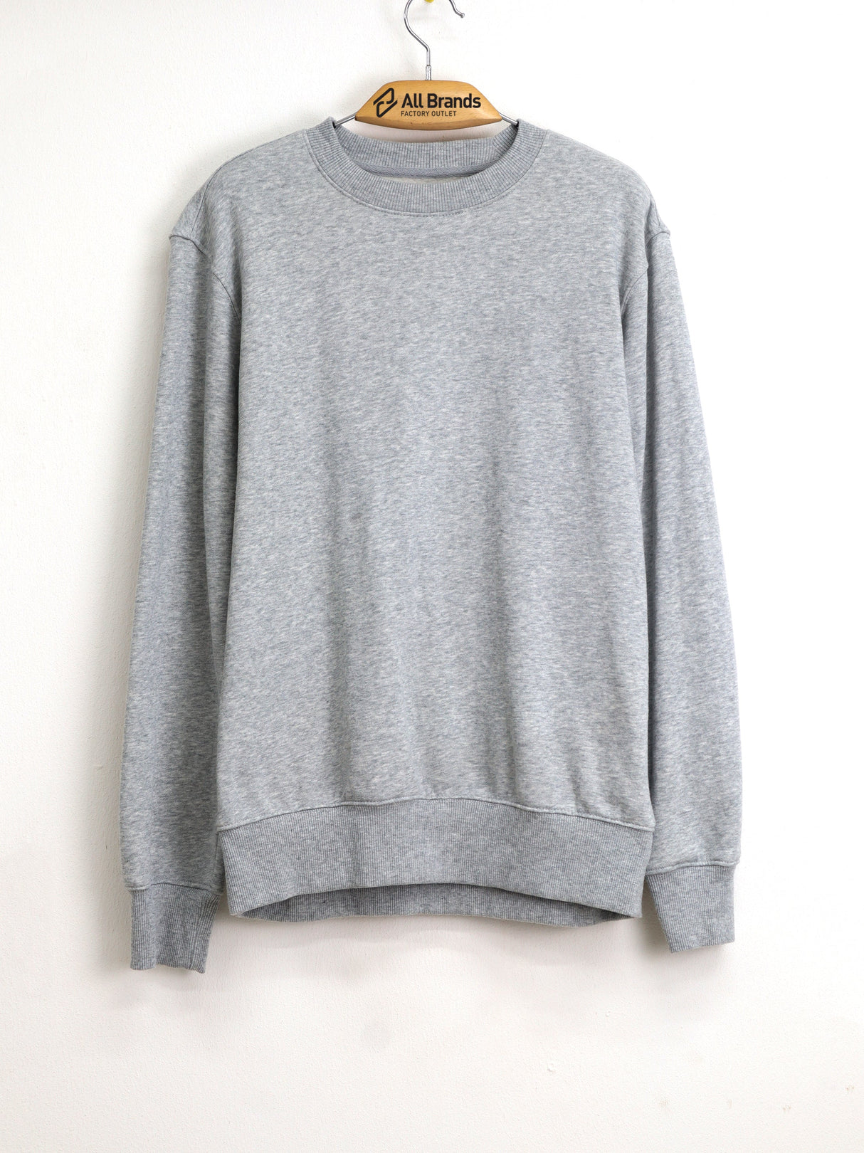 Image for Men's Plain Solid Sweater,Light Grey