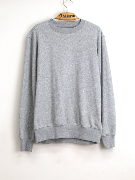 Image for Men's Plain Solid Sweater,Light Grey