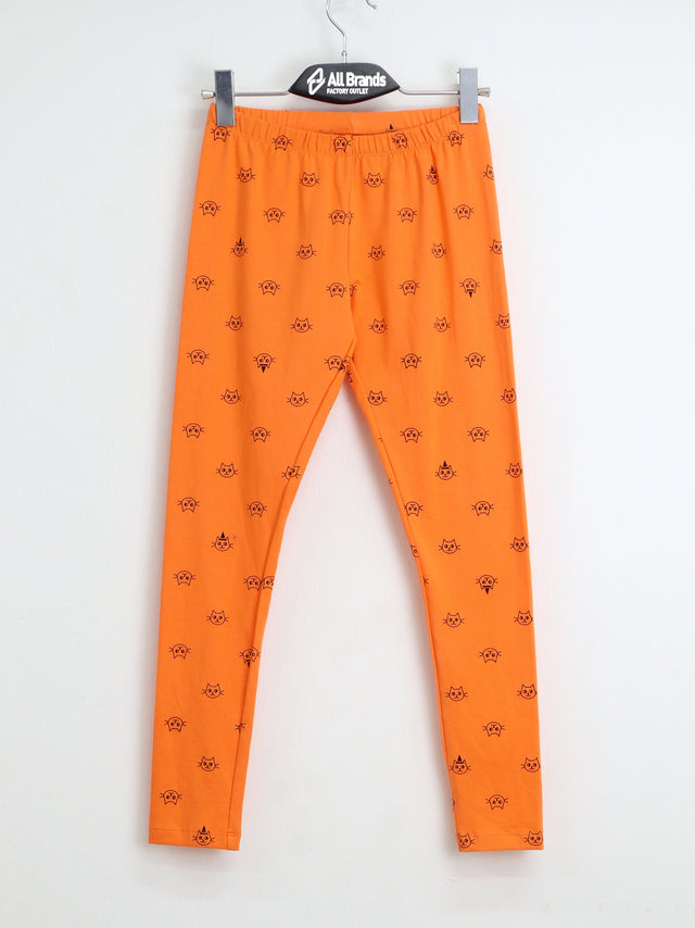 Image for Kids Gril's Graphic Printed Pants,Orange