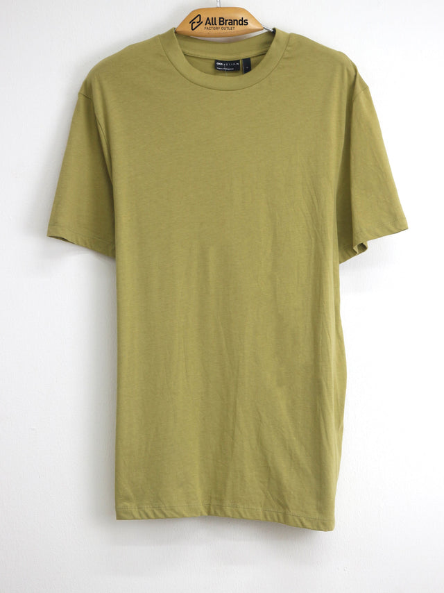 Image for Men's Plain Solid T-Shirt,Olive