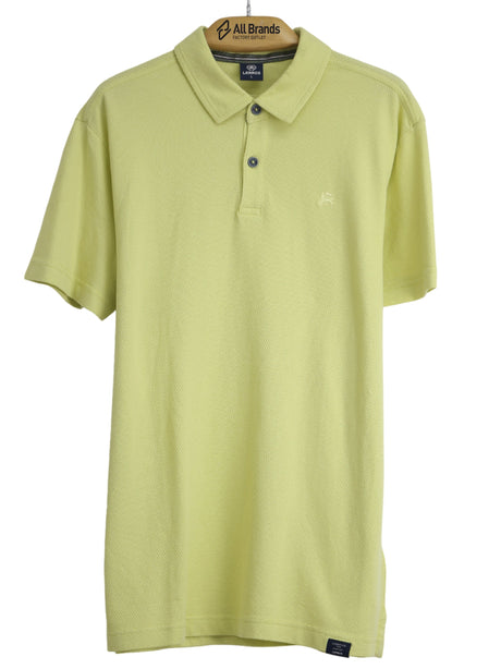 Image for Men's Brand Logo Embroidered Polo T-Shirt,Yellow