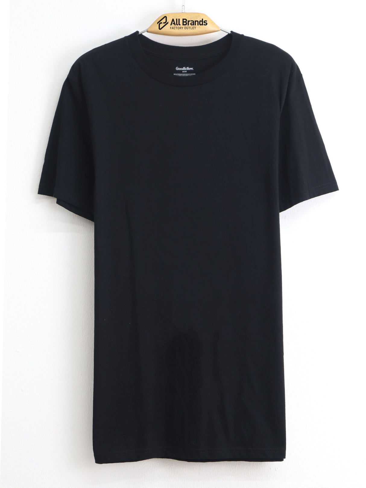 Image for Men's Plain Solid T-Shirt,Black