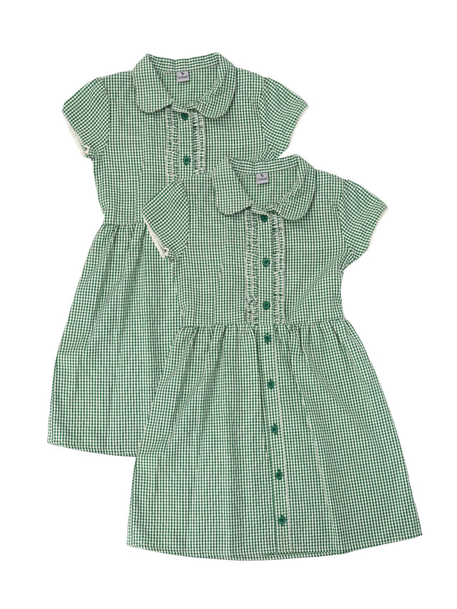 Image for Kids Girl's 2 Pcs Plaid Dress,Green