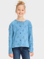 Image for Kids Girl's Graphic Printed Top,Blue