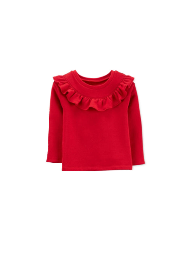 Image for Kids Girl's Plain Sweaters,Red