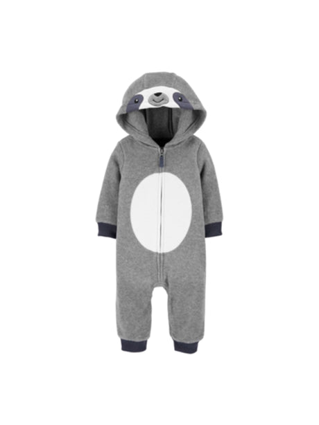 Image for Kids Boy's Graphic Embroidered Jumpsuit,Grey