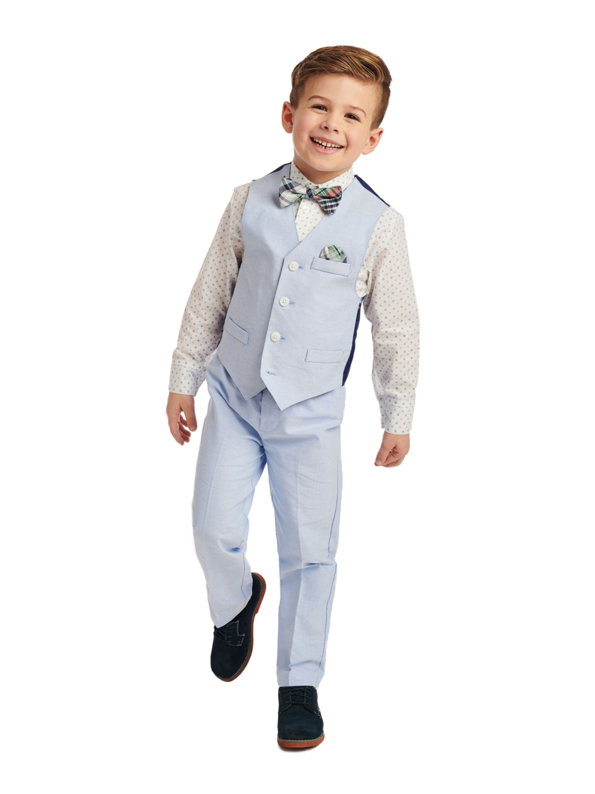 Image for Kids Boy's 2 Pcs Printed Top & Bottom Set,Light Blue